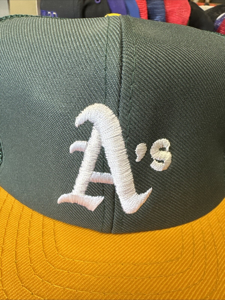 Vintage Oakland A's Athletics Annco Trucker Mesh Cap Hat Snapback MLB Taiwan