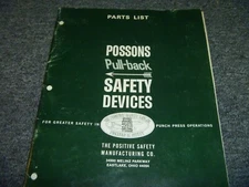 Possons Pullback Safety Devices Parts Catalog Manual