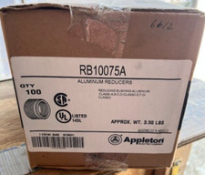 APPLETON ELECTRIC Reducing Bushing RB100-75A - Aluminum, 3/4 in-1  QTY: 100