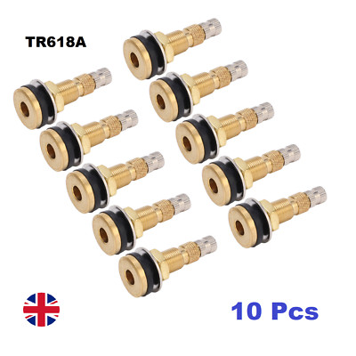 10 x TR618A Luft Flüssig Wasser Tubeless Reifen Ventilschaft Zubehör für Traktor