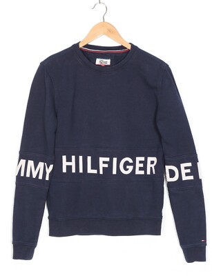 Sweat-shirt pull en denim Tommy Hilfiger pour homme taille S