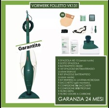 ASPIRAPOLVERE VORWERK FOLLETTO VK 130 131 CON HD31 E BATTITAPPETO EB350 FOLLETTO