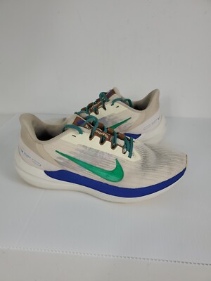 Nike Air Winflo 9 Premium DV8997-100 Low Coconut Milk Stadium Green Sz 9.5