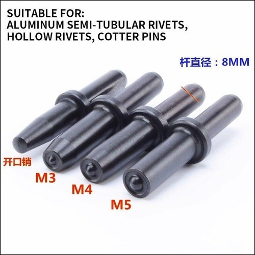 Pneumatic Straight Riveter GB827 Split Pin Air Hammer with 8Pcs Head ...