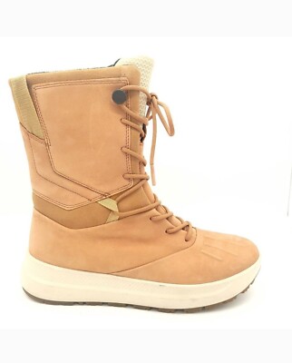 Ecco Solice High Boot Nubuck Leather Cashmere Color Women's Size 8. Ret $199