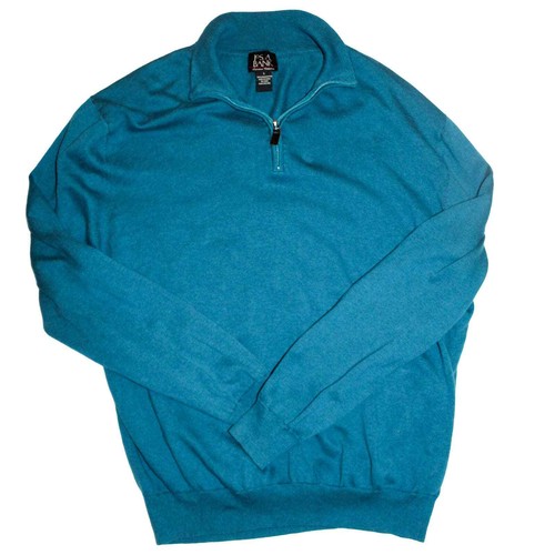 Bank Quarter Zip Sweater Turquoise 