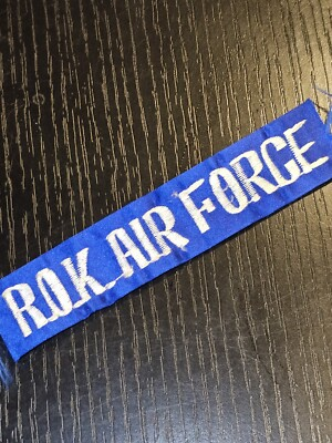 #ad 1960s US Army Theater Made ROK USAF Air Force Tab Patch L@@K $6.28
