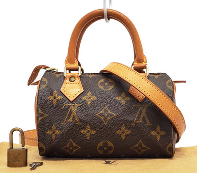 Authentische LOUIS VUITTON Monogram Mini Speedy M41534 2-Wege Tasche...