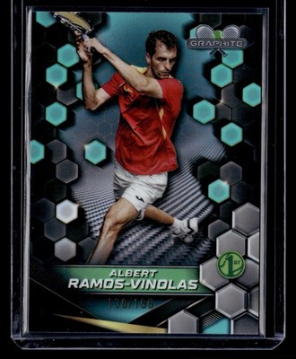 2024 Topps Graphite #44 Albert Ramos-Vinolas Aqua Refractor #/199