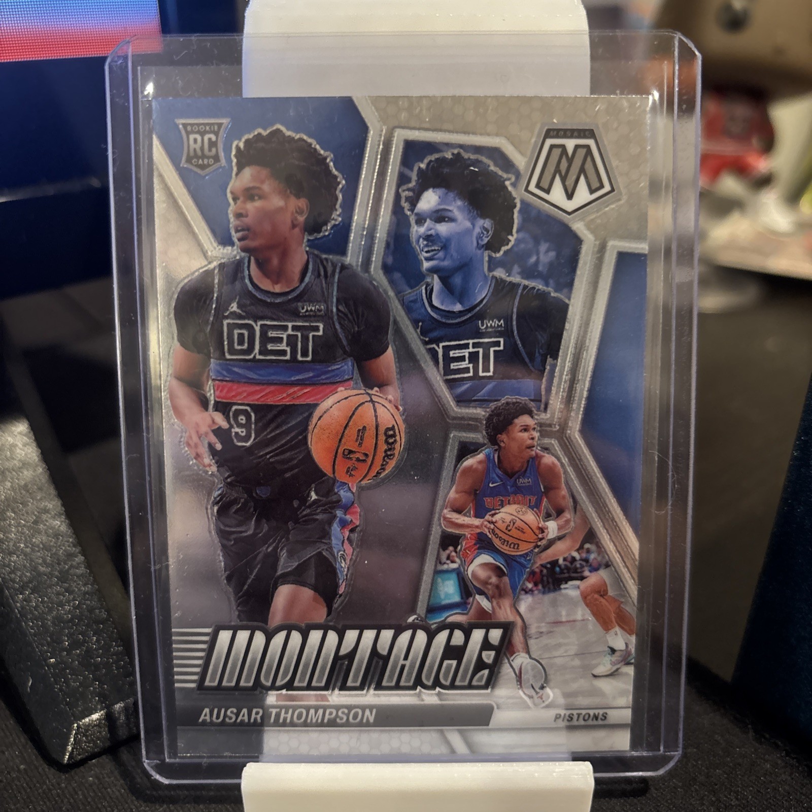 Ausar Thompson RC - 2023-24 Panini Mosaic Montage Mosaic Prizm #8 - Pistons