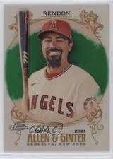 2021 Topps Allen & Ginter Chrome Green Refractor 2/99 Anthony Rendon #15 07rd