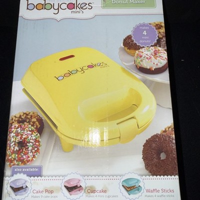 Babycakes Mini's Nonstick Coated Donut Maker #DNM-30 [Yellow] *NEW*