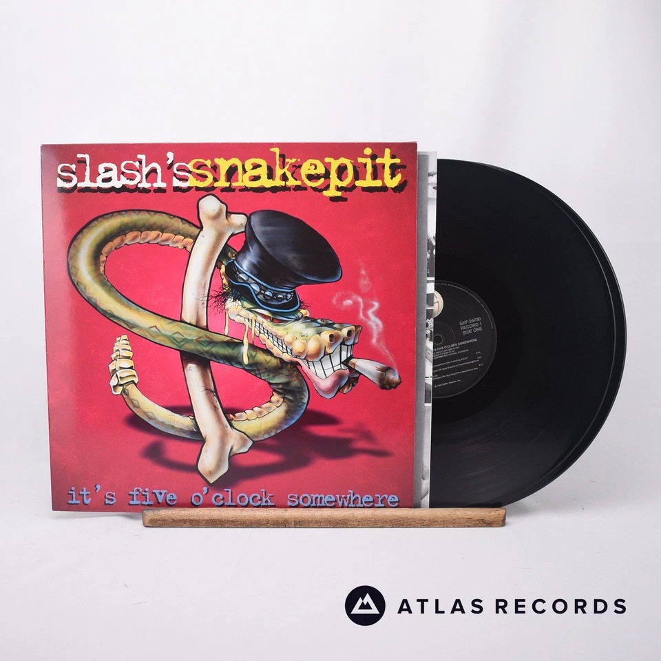 Slash's Snakepit It's Five O' Clock Somewhere 2 x LP Album Vinyl Record - EX/EX - Image 2 of 4
