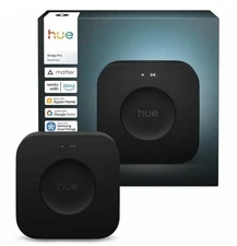 Philips Hue Bridge Pro Smart Hub Works w/ Alexa Apple Home Google Matter Black