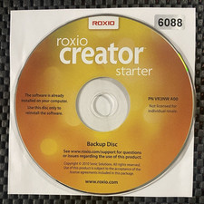 VINTAGE SOFTWARE  ROXIO CREATOR STARTER