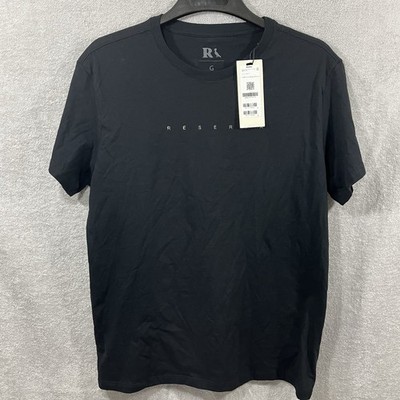 Men s RESERVA T SHIRT NWT Black Size G Grande Large Made In BRAZIL 100%
