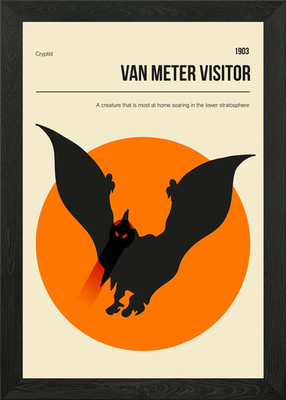 Van Meter Visitor Cryptid gerahmtes Wandbild Poster Leinwanddruck Bild