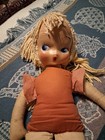 Vintage Soft Cloth Girl Doll With Painted Face 25” — photo 3