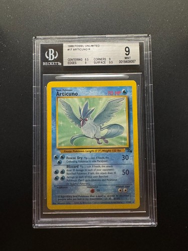 Articuno (Unlimited) graded BGS 9 for sale on eBay