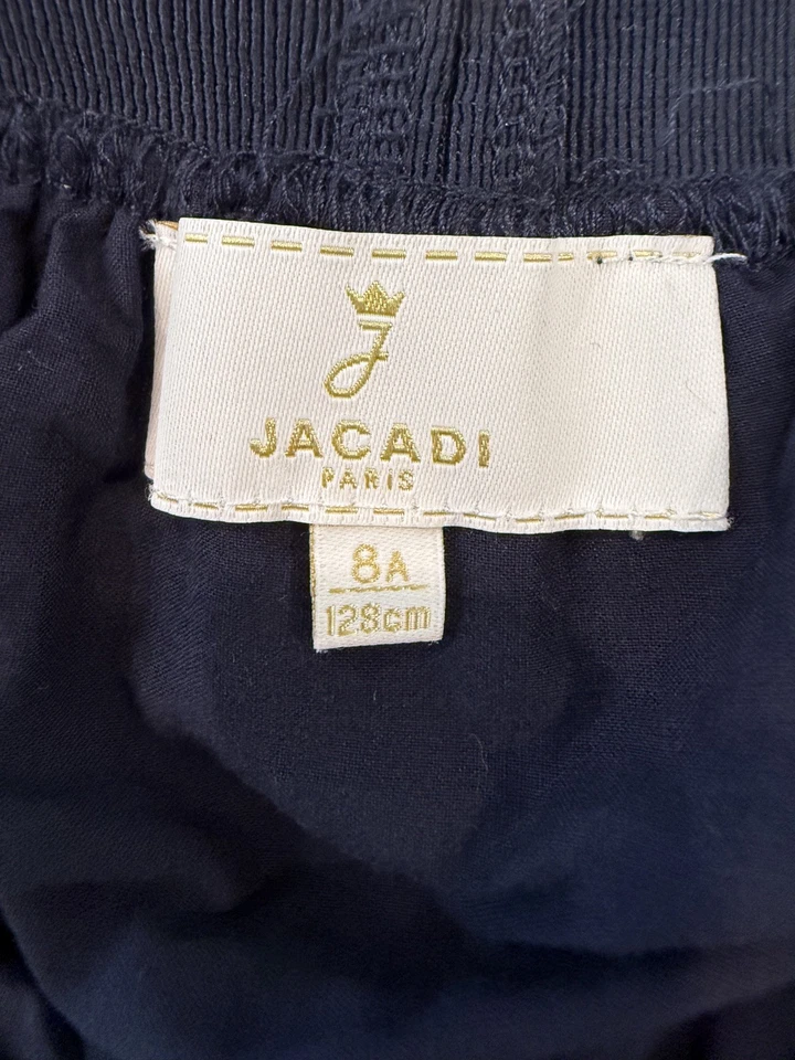 Falda/tutú de tul azul marino Jacadi Paris para niñas detalle de lazo talla 8 vacaciones usada en excelente estado Foto 2 de 4