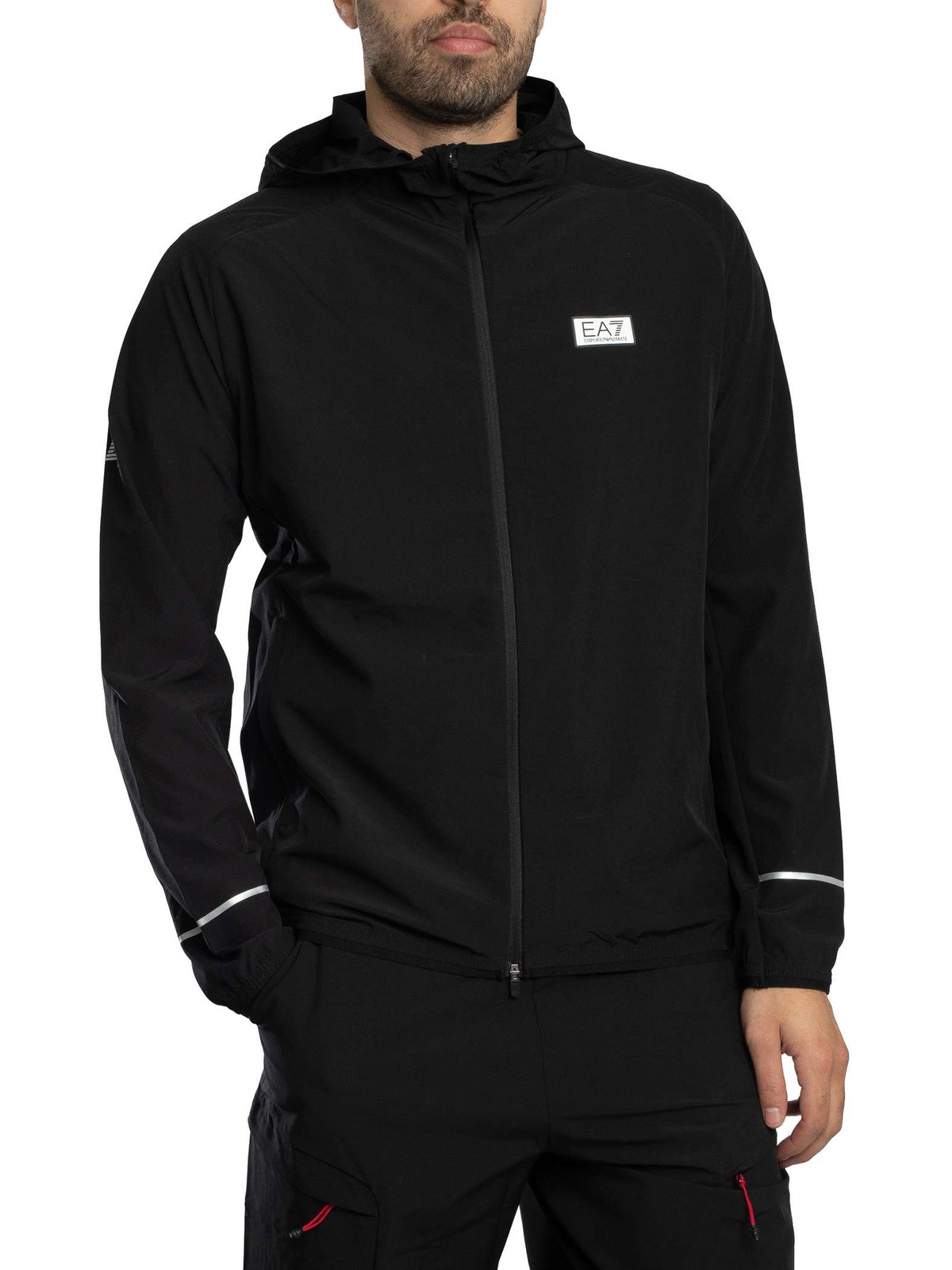 EA7 Lightweight Logo Jacket, Black - XXL