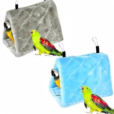 Magnoloran Warm Bird Nest House Bed Hammock Plush Snuggle Cave for Parrots