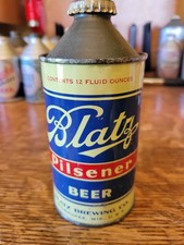 Blatz Pilsener Beer Cone Top w/cap. Blatz Brewing Co., Milwaukee WI. IRTP.