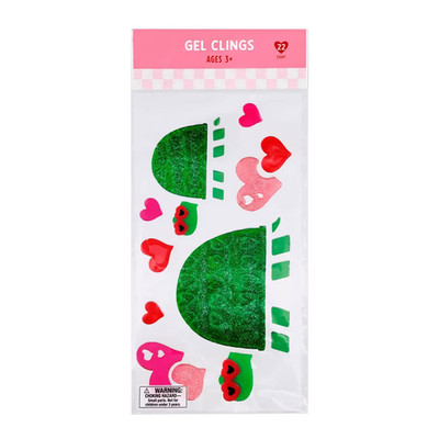 Gel Clings Turtles/Hearts - Bullseye's Playground 22 Count *NEW* Ages 3+
