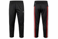 Champion Boys All Star Athletic Track Pants Black Silver Crimson Youth Sports XL
