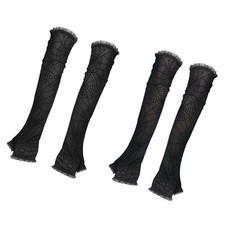 Women Lace Spider Web Long Gloves HALLOWEEN Gothic Costume