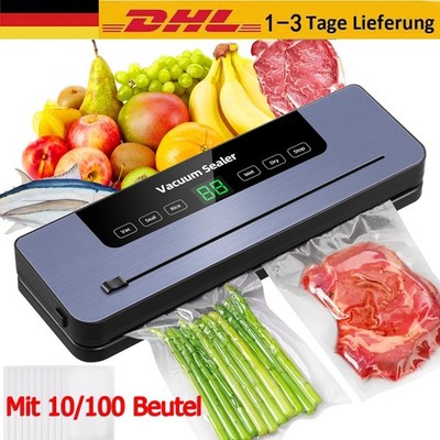6 IN 1 Vakuumiergerät Vakuumierer Folienschweißgerät +100 Beutel Vakuummaschine