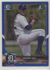 2018 Bowman Chrome Prospects Blue Refractor /150 Gregory Soto #BCP239 w6f