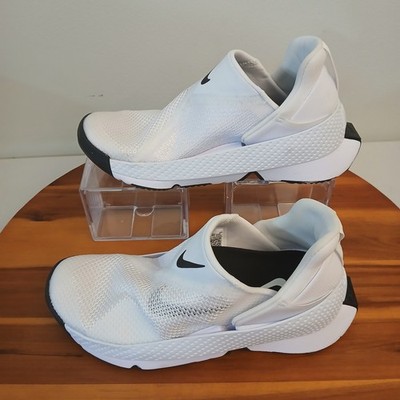 Nike Go FlyEase Womens 5 White Black Hands Free Slip On Sneakers DR5540-102