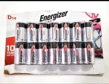 Energizer MAX D Alkaline Batteries - 14 Count - 10 Year Shelf Life NEW SEALED