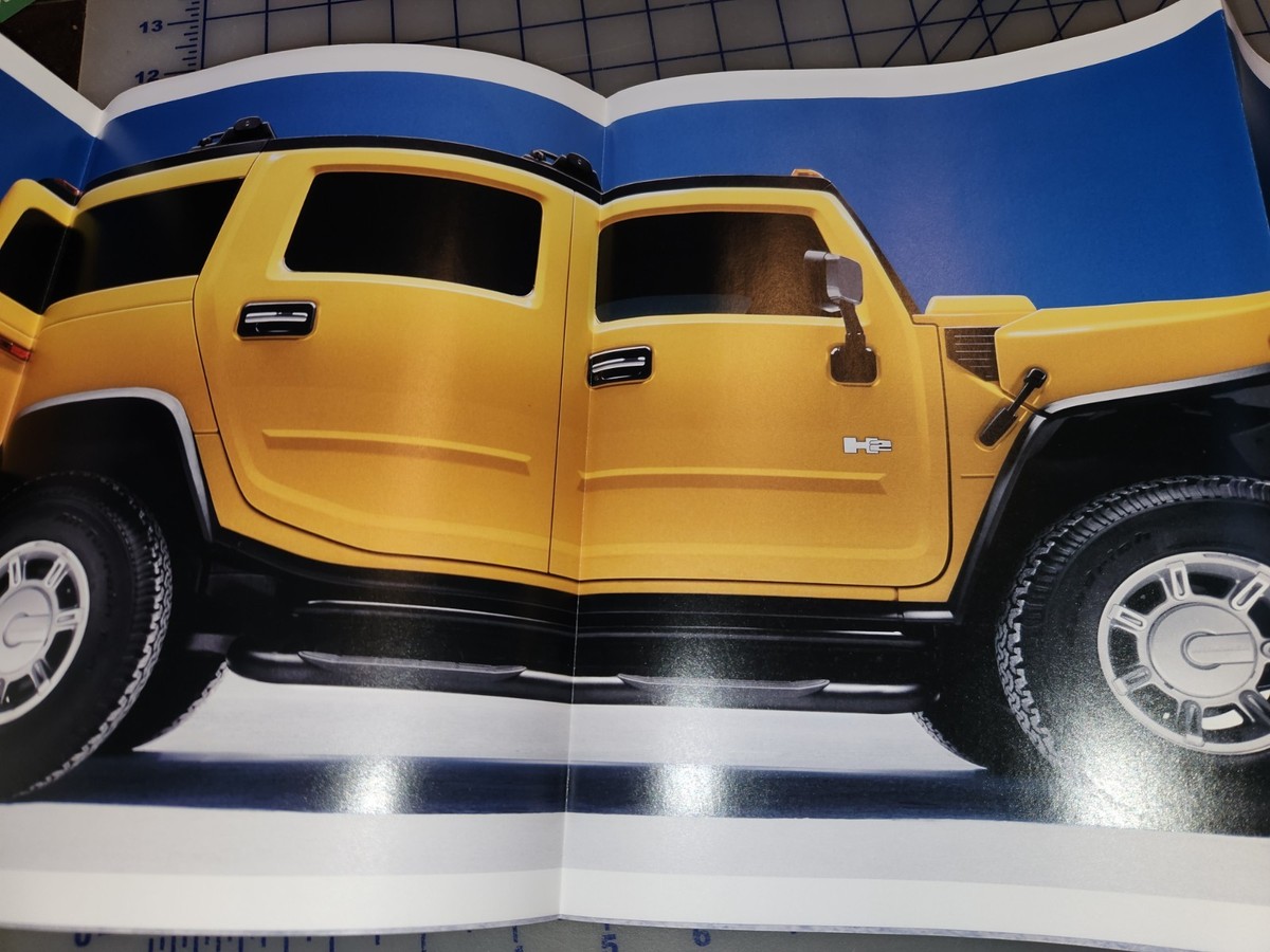 2002 2003 Hummer Humvee H2 Brochure Poster Original | eBay