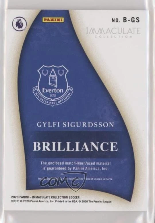 2020 Panini Immaculate Brilliance /99 Gylfi Sigurdsson #B-GS - Image 2 of 2