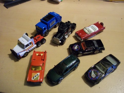 VINTAGE KONVOLUT 9 70er,80er & 2000er MATCHBOX AUTOS UND LKWS