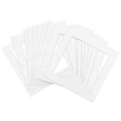 7.9'' x 7.9'' Image Mat, Beveled Core Cut Frame for 6'' x 6'',10pcs