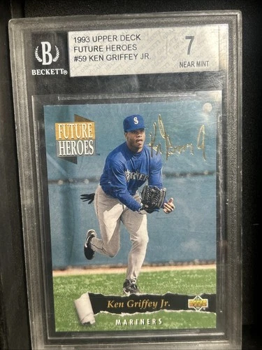 Ken Griffey Jr #59 PSA 7 UD CARD MLB 1993 T18-310 BGS 7