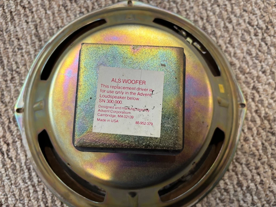 The Advent Loudspeaker Woofer Part for Original Advent Speaker - Single - Image 2 of 2