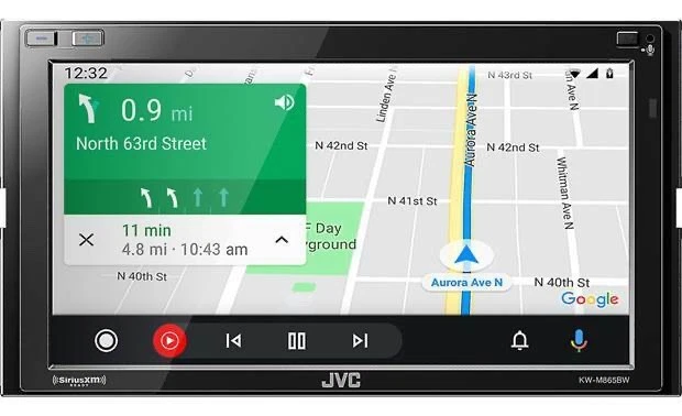 JVC KW-M865BW 6.8" Wireless CarPlay Android Auto Digital Multimedia Receiver - Image 3 of 3