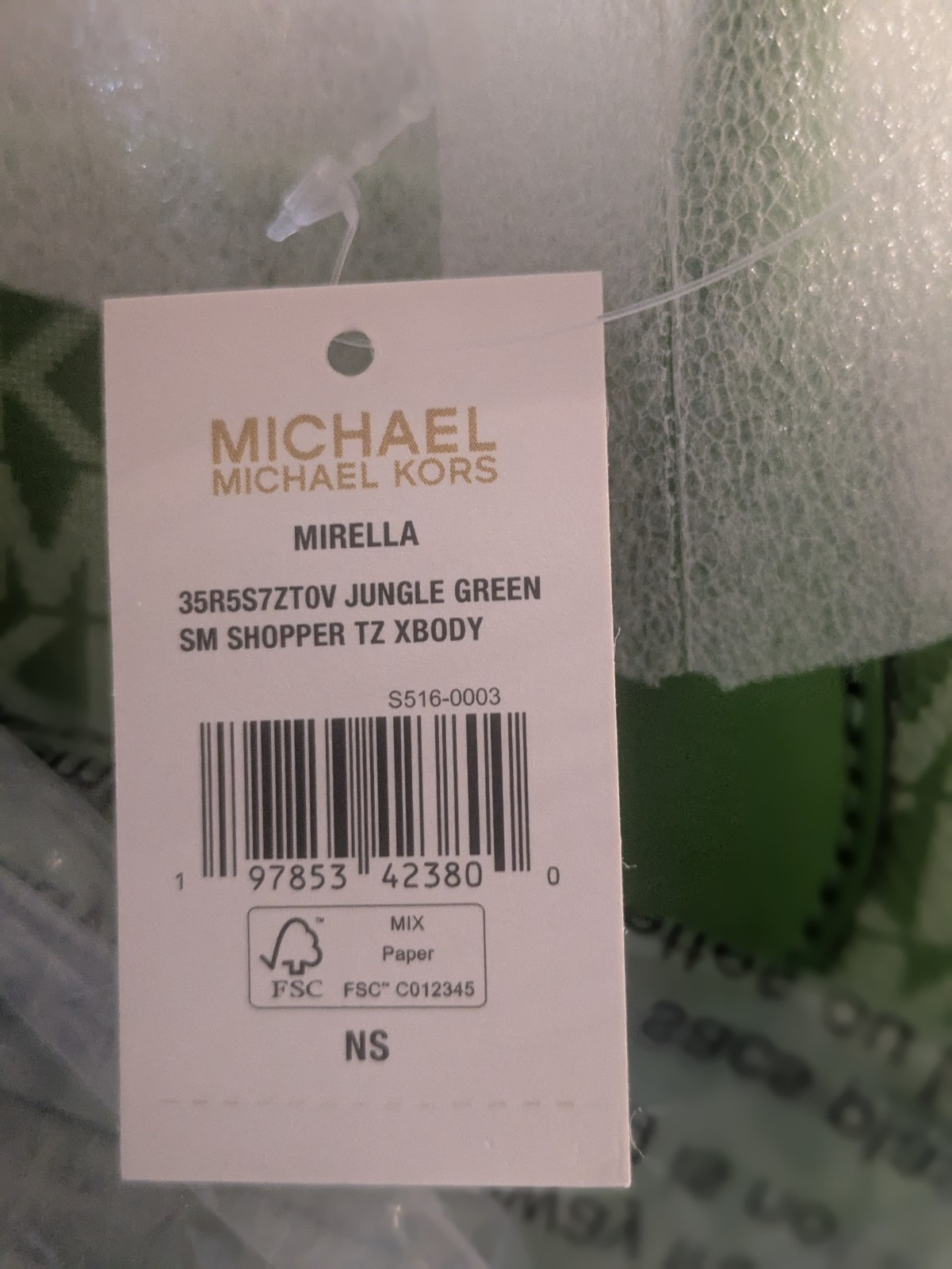 Michael Kors Mirella Small Ombré Signature Logo Crossbody Jungle NWT