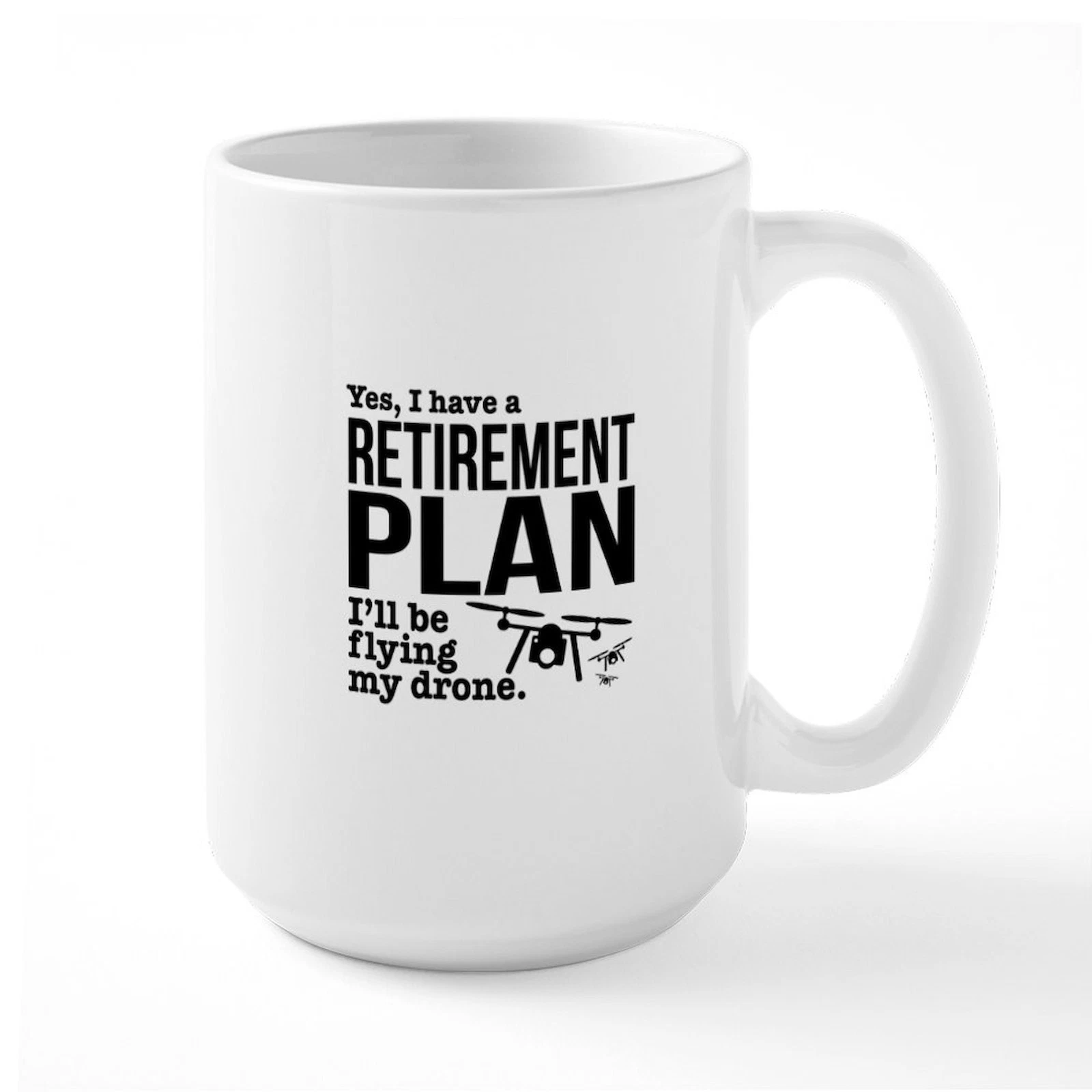 Retirement Gift Drone Pilot Large Coffee Mug  -image