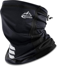 Winter Neck Warmer Neck Gaiter Ski Snood for Men with Thermal Fleece Waterproof