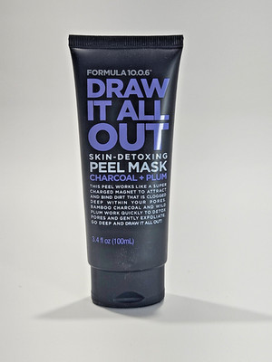 Formula 10.0.6 Draw It All Out Skin-Detoxing Charcoal + Plum Peel Mask 3.4 Fl Oz