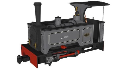 Rapido Trains 986001 Kerr Stuart Sirdar Diana gefüttert grau Spur OO9 | Condition: New