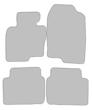 Fußmatten passend für Mazda CX-5 Typ KF (Baujahr 2017 - aktuell), Hit anthrazit