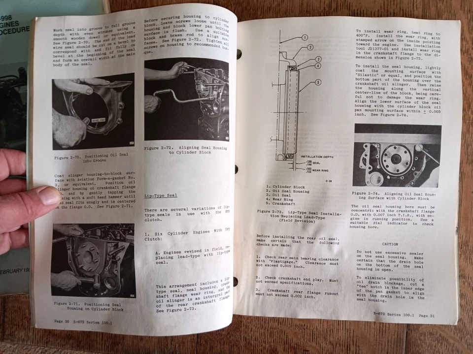 MACK 672 CU. IN. 6 Cylinder Engine Overhaul Repair Shop Workshop Service Manual - Image 2 of 4
