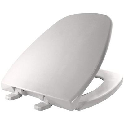 BEMIS 1240200 Eljer Emblem Plastic Toilet Seat, Made Round, White