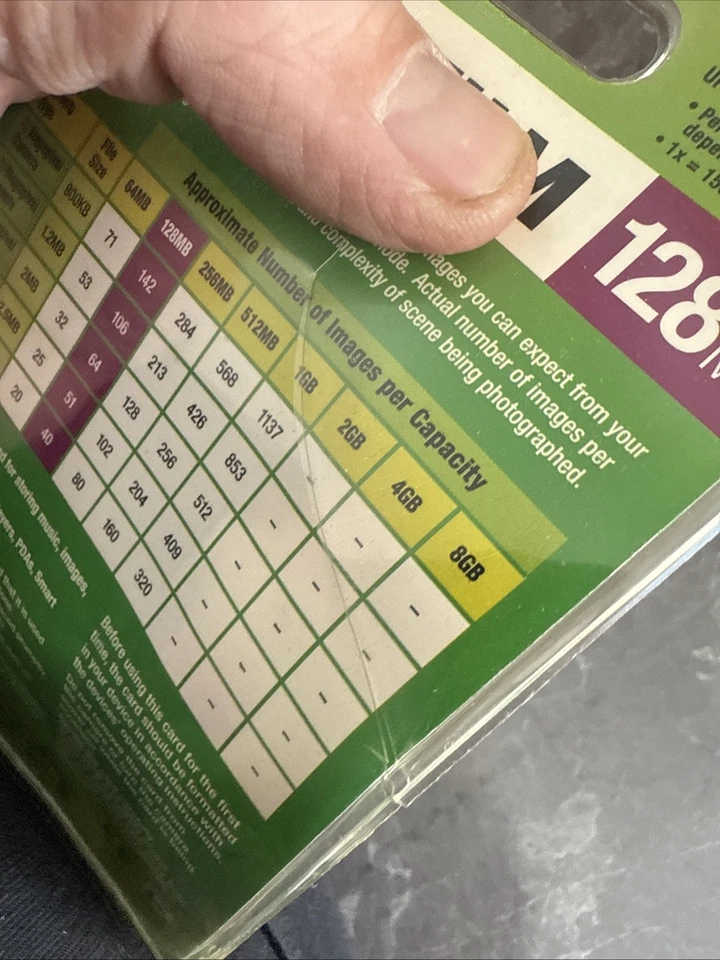 Fujifilm 128MB Compact Flash Card - Memory Card for Digital Camera etc NEW - Image 3 of 3